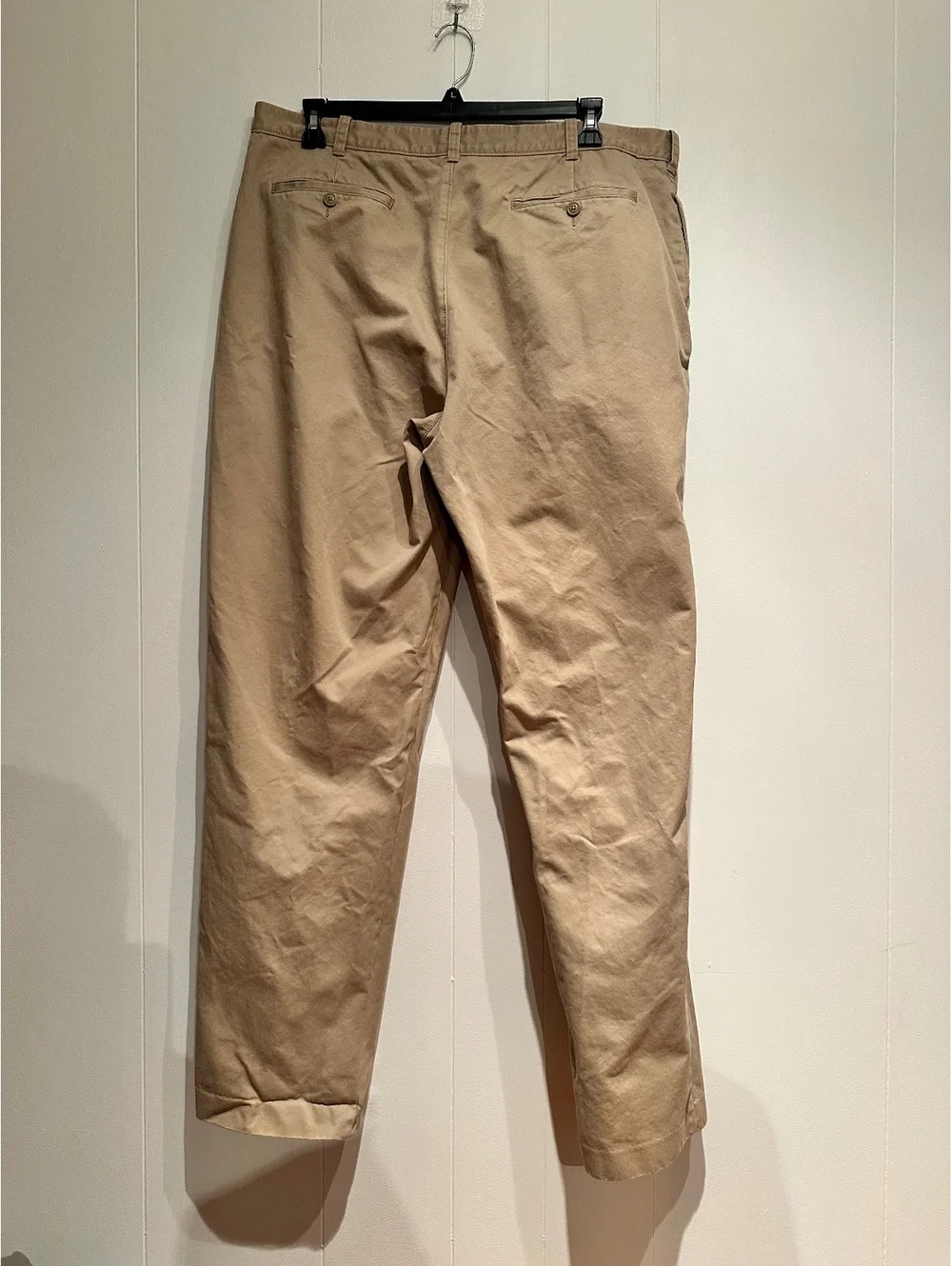 J.Crew Men's Classic Fit Khaki Pants 40W 100% Cotton Beige Casual Chino